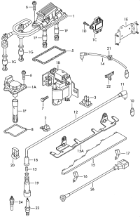 06B905115E-IGNITION COIL- A8/TRG