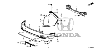 71511TLAA60-MOLDING, RR. BUMPER