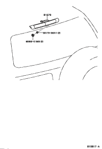 8157060060-LAMP ASSY, CENTER STOP