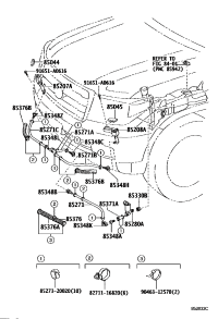 8504460110A0-NOZZLE SUB-ASSY, TYPE1 H/LAMP WASHER, RH
