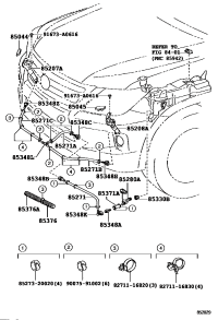 8535360060A0-NOZZLE SUB-ASSY, TYPE1 H/LAMP WASHER, RH