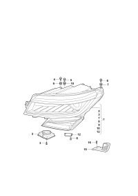 57B941015C-LED HEADLIGHT/718 BOXTER