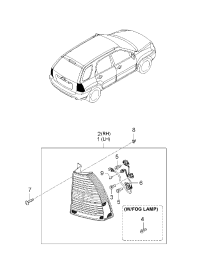 924011F010-LAMP COMBI REAR LH