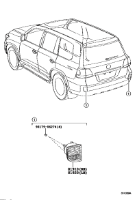 8148060030-LENS, REFLEX REFLECTOR, REAR LH, RH/LH
