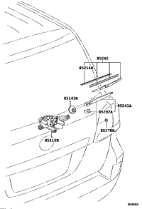 8513060291-MOTOR ASSY, REAR WIPER