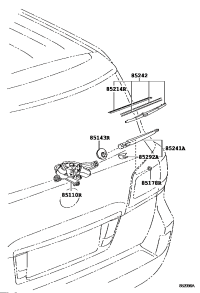 8513060240-MOTOR ASSY, REAR WIPER