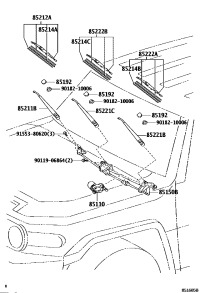 8515035211-LINK ASSY, WIPER