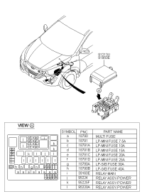919412Z130-Cover, relay block upper