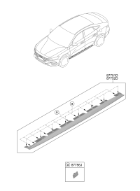 87751J1000CA-MOULDING ASSY-SIDE SILL,LH