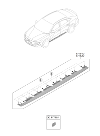 87752J1000-MOULDING ASSY-SIDE SILL RH