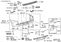 521596A950-COVER, REAR BUMPER