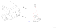 905701AA0A-STRIKER-BACK DOOR LOCK