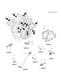12668866-Engine control module (with 2nd generation microprocessor) & (without calibration) (service parts)