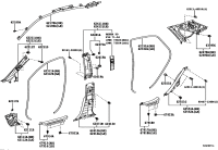 6210148050A0-TRIM SUB-ASSY, COWL SIDE, RH
