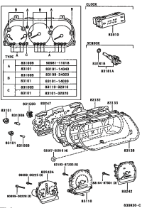 8310924020-BULB, COMBINATION METER, NO.1