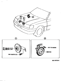 8651050060-HORN ASSY, HIGH PITCHED