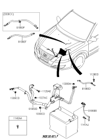 918500R410-WIRING ASSY-BATTERY