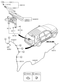 987002P500-Motor & linkage assy-rr wpr