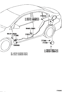 7736652011-SPRING, FUEL FILLER OPENING LID HINGE