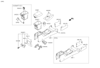 846702P010VA-CUP HOLDER ASSY