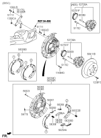 584112K300-Disc assy-rr brake