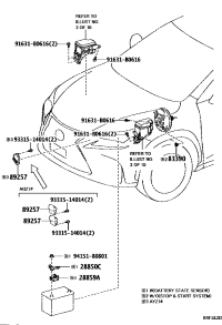 2885036030-SENSOR ASSY, BATTERY