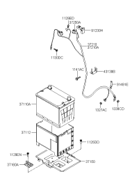 3715009000-TRAY ASSY-BATTERY