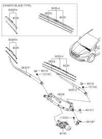 98350B5100-BLADE ASSY-WIPER,DS