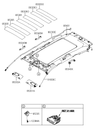 853403S000OM-HANDLE ASSY-ROOF ASSIST FRONT
