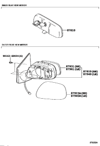 8793102840-OUTER MIRROR, RH