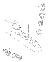 5JD919307-CIGAR LIGHTER ASSY