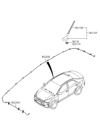 96200H2000-ANTENNA ASSY-ROOF