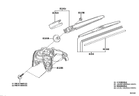 851300E120-MOTOR AND BRACKET ASSY, REAR WIPER