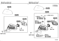8794008190-MIRROR ASSY, OUTER REAR VIEW, LH