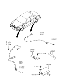9568039501-SENSOR-ABS RR WHEEL LH
