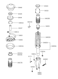 546293K100-CUP ASSY-RR SHOCK ABSORBER