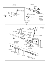 5770039000-GEAR & LINKAGE ASSY-P/S