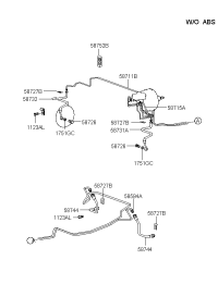 587113D310-TUBE-M/CYL TO FR BRAKE RH