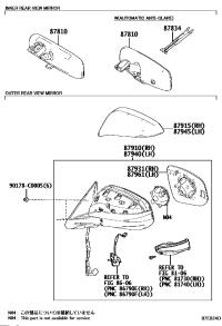 879100E210-MIRROR ASSY, OUTER REAR VIEW, RH