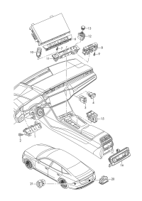 4K0925301-Switch assy-multi control