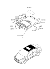 853100Q1008M-HEADLINING ASSY