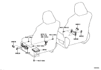 8492106250E0-Knob, power seat switch, rh