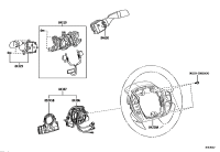 843070R170-CABLE SUB-ASSY, SPIRAL W/SENSOR