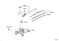 85130F4050-MOTOR ASSY, REAR WIPER