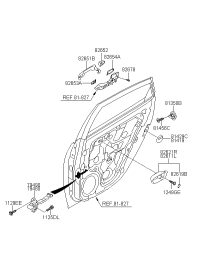 794802H000-CHECKER ASSY-RR DR L