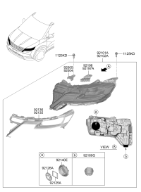 92102I4100-LAMP ASSY HEAD RH