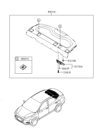 85610D0000NNB-TRIM ASSY-PACKAGE TRAY RR
