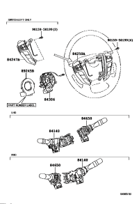 8414042111-SWITCH ASSY, HEADLAMP DIMMER