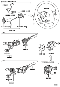 8414060380-SWITCH ASSY, HEADLAMP DIMMER