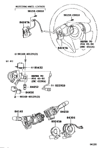 842470R020-SWITCH, STEERING PAD, LH